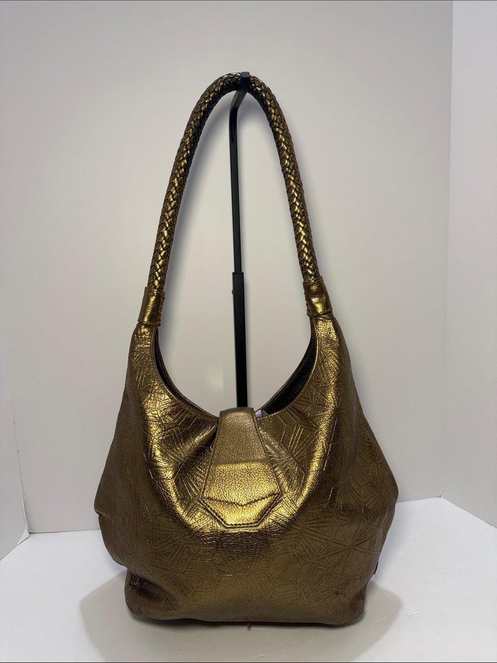 Bulgari × Matthew Williamson Limited Edition Metallic Gold Hobo Bag - Picture 5 of 15